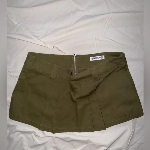 Princess Polly Olive Green Mini Skirt - Picture 3 of 3